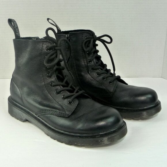 DR. MARTENS SIZE 5 COMBAT BOOTS PASCAL MONO - Picture 1 of 12